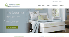 Desktop Screenshot of healthyrestmattress.com